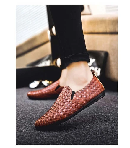 Herren Freizeitschuhe Rendery Faulschuhe Mokassins Elegante Bean Schuhe - Bild 8 von 11