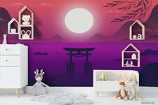 3D Japanese Gate Wallpaper Wall Mural Removable Self-adhesive Sticker7137