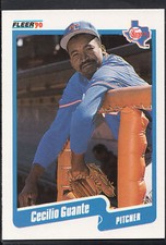 Fleer 1990 Baseball Card - No 298 - Cecilio Guante - Rangers