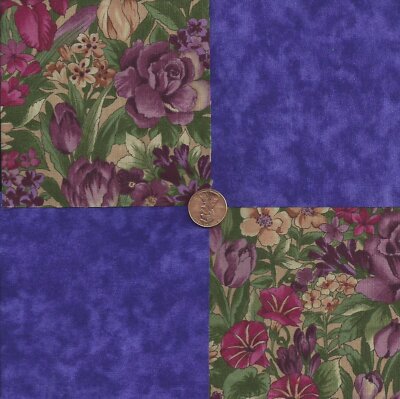 Day and Night Bumble Bees 4 inch Cotton Craft Quilt Fabric Squares wz1