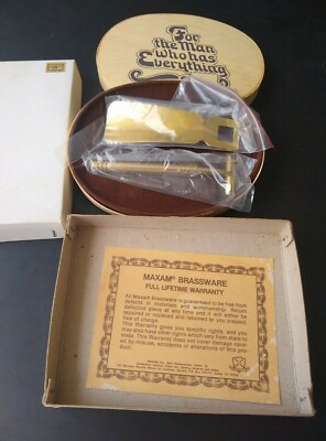 Shoe Horn Shaver Vintage Present For The Man Who Has Everything Maxam Brassware