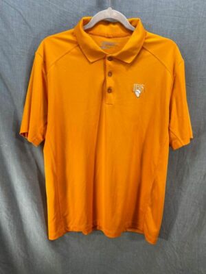 Ibis University Of Miami Nike Golf Polo Shirt Adult L Orange Short Sleeve Mens
