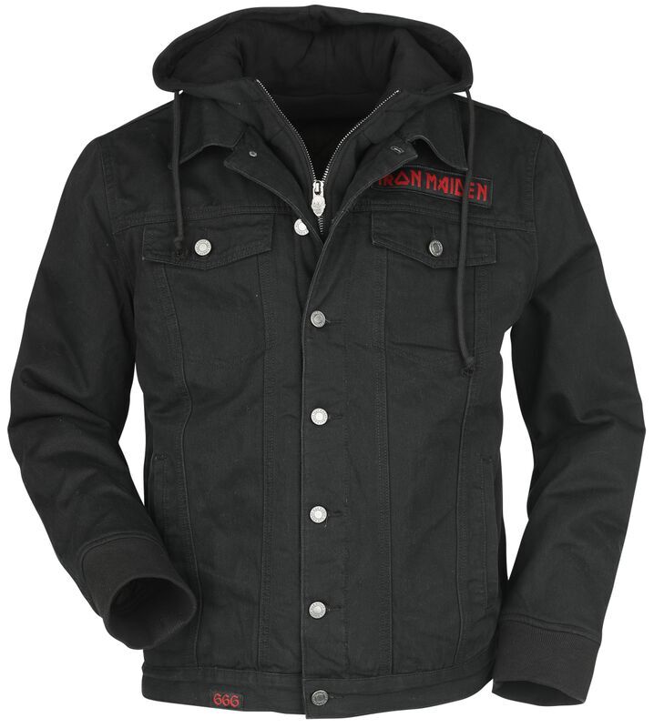 Killers Iron Maiden Jacket Heavy Metal Band Winter Men's Black