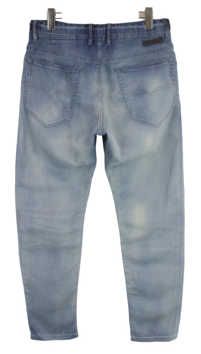DIESEL Narrot-Ne Jogg 0665R Jeans Men's W30 Pinstriped Denim DIESEL Narrot-Ne Jogg 0665R Jeans Men's W30 Pinstriped Denim