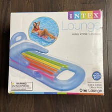 New Intex King Kool Lounge - Floating Swimming Pool Lounger SEALED NOS