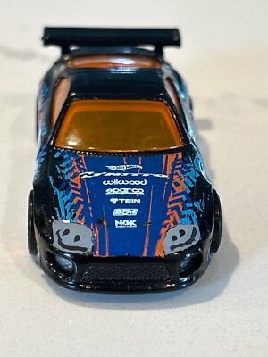 Custom Hot Wheels Toyota Supra Drift Car Mainline With 2 Different Color Wheels