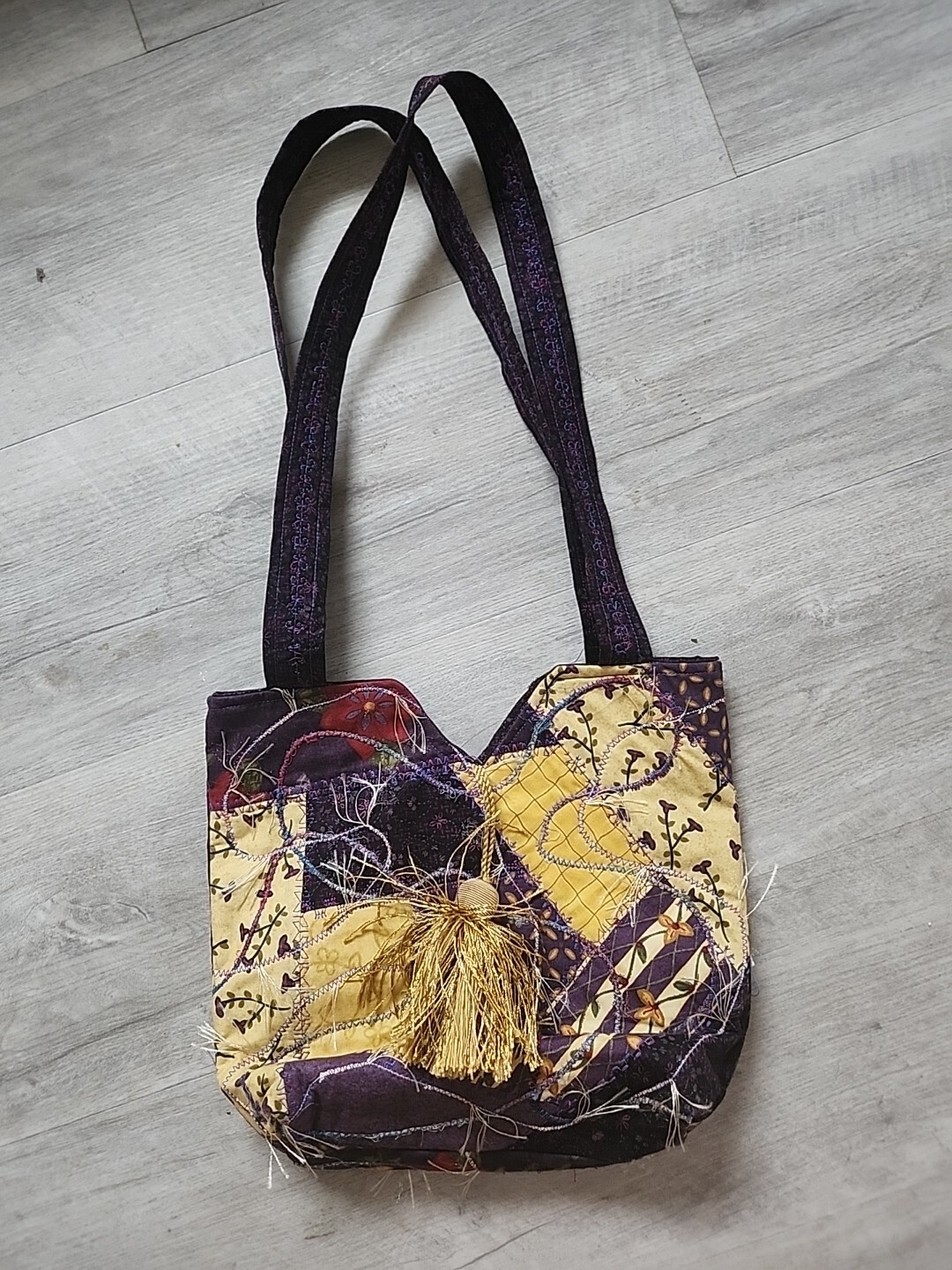 Handmad Bag/Purse Patchwork Embroidered Retro Hip… - image 2