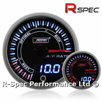 Prosport 60mm JDM Dual Display Schrittmotor Warnung AFR Luft Kraftstoff Verhältnis Messgerät