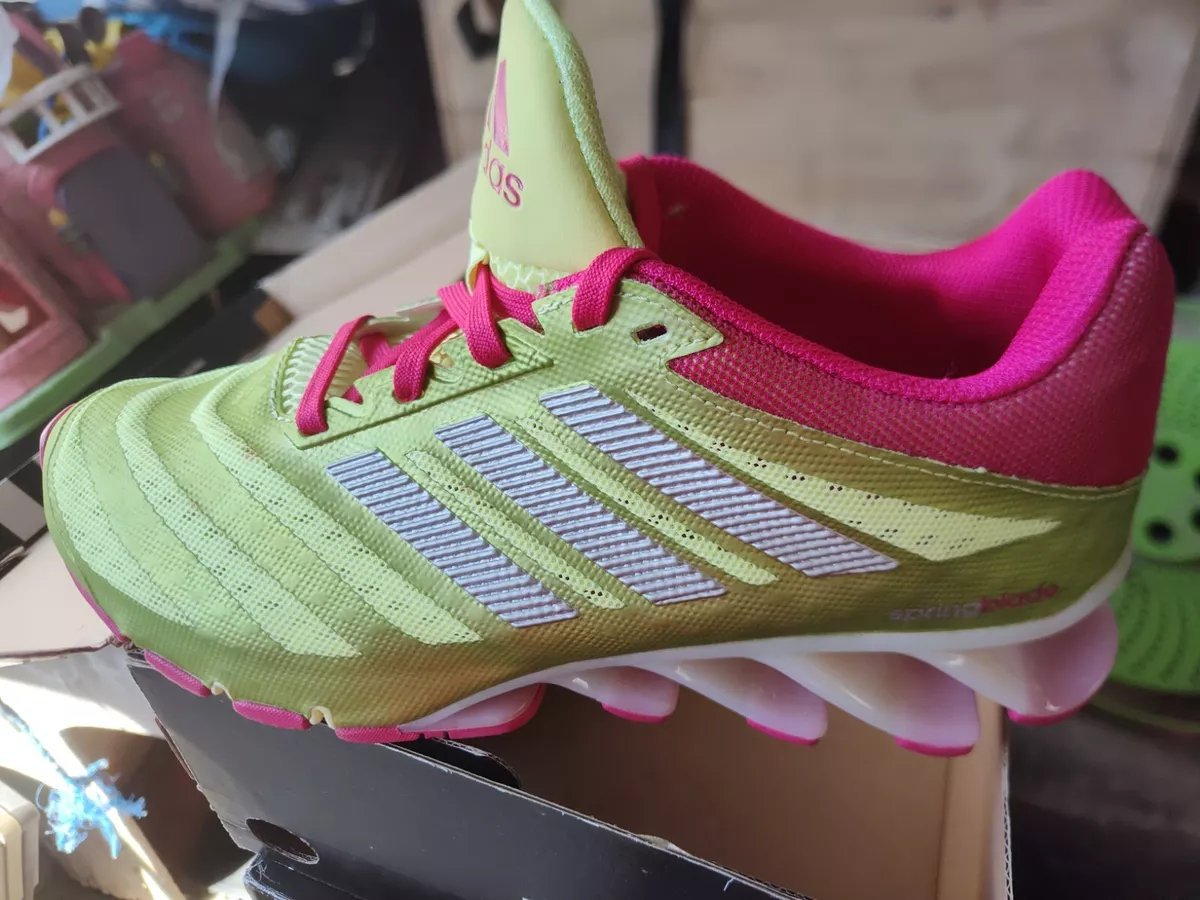 halstørklæde Kræft kaste Adidas Springblade ingnite w Women&#039;s 8 us Pink Neon Yellow Green  D69801 | eBay