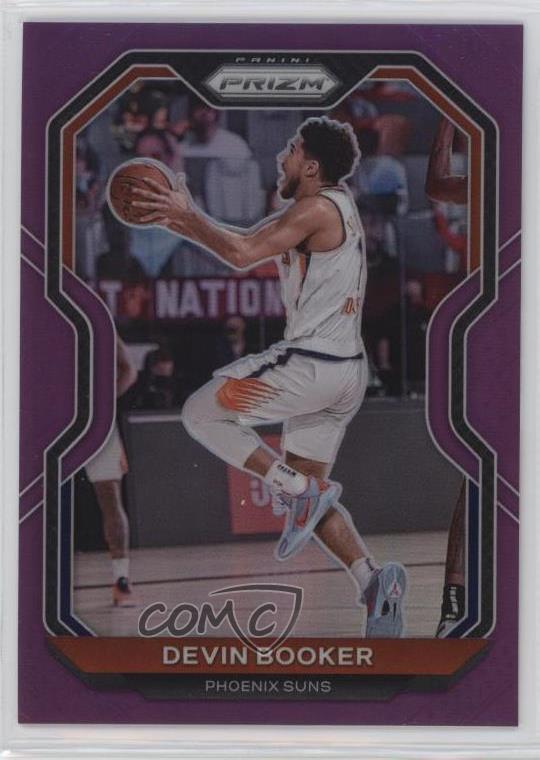 2020-21 Panini Prizm Purple Prizm /99 Devin Booker #214
