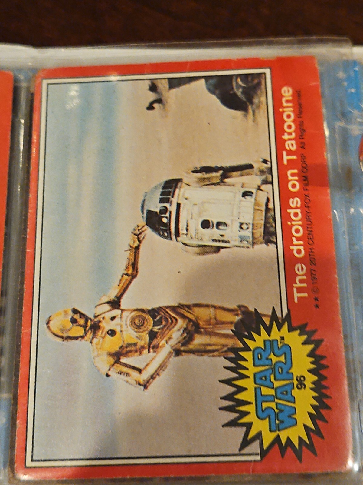 1977 star wars card trading collectible 20th century fox card #96 The ...