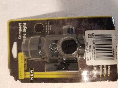 CENTER POINT Compact Red Dot Battle Sight Optics 72609 + Battery
