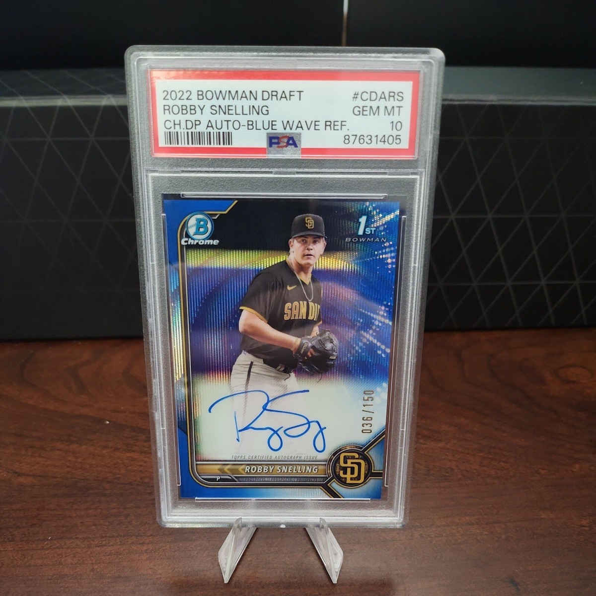 2022 Bowman Draft Robby Snelling 1st Blue Refractor Auto 2022 Bowman Draft Robby Snelling 1st Blue Refractor Auto
