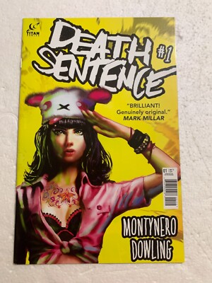 DEATH SENTENCE #1 NM 2ND PRINT YELLOW VARIANT TITAN COMICS