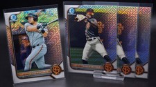 2022 Bowman Diego Rincones & Marco Luciano LOT x4 MOJO Giants 1st Prospect