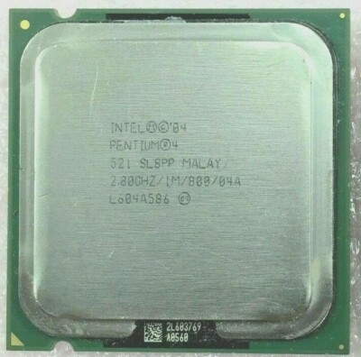 Intel Pentium 4 521 SL8PP 2.8GHz 1MB 800MHz LGA775 Prescott CPU Processor