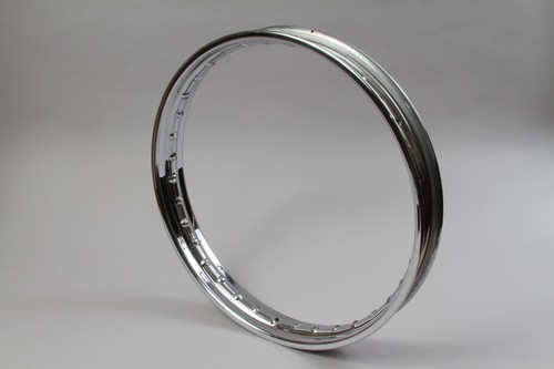 STAINLESS RIM WM3-18" HONDA CB750 CB500 CB450 CB 400 FULL WIDTH DISC / DRUM HUBS - Foto 1 di 2