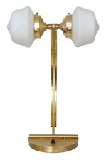 Design Lamp 'NOSTROMO' Brass Desk Light 80s Light