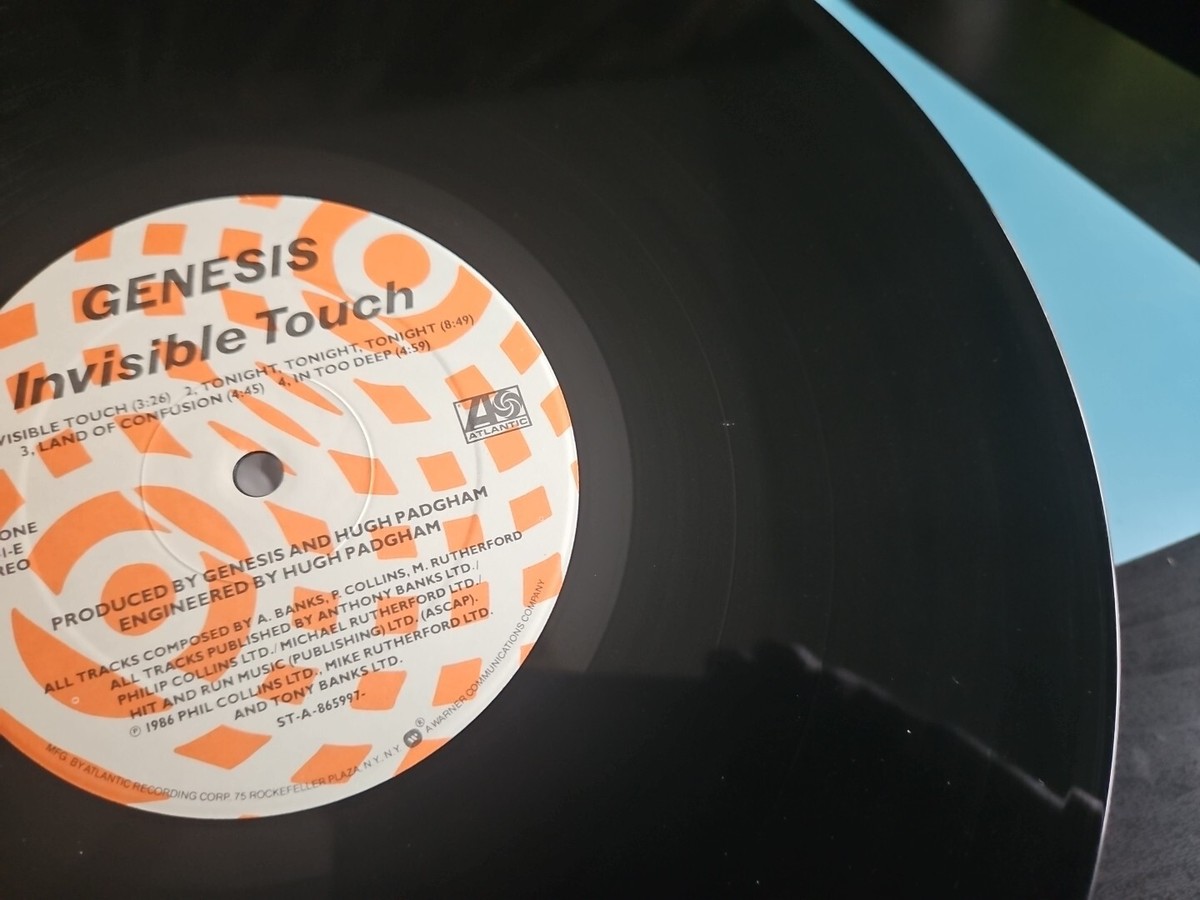 Genesis ‎– Invisible Touch 1986 NM LP Album Rock Pop Atlantic