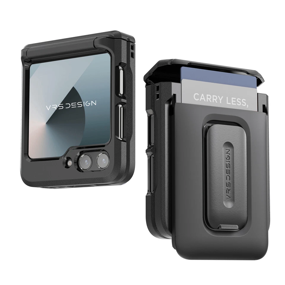 Funda para teléfono Galaxy Z Flip 7 FE / 6 VRS [D-Wallet Orb] billetera para tarjetas y soporte Foto 3 de 4