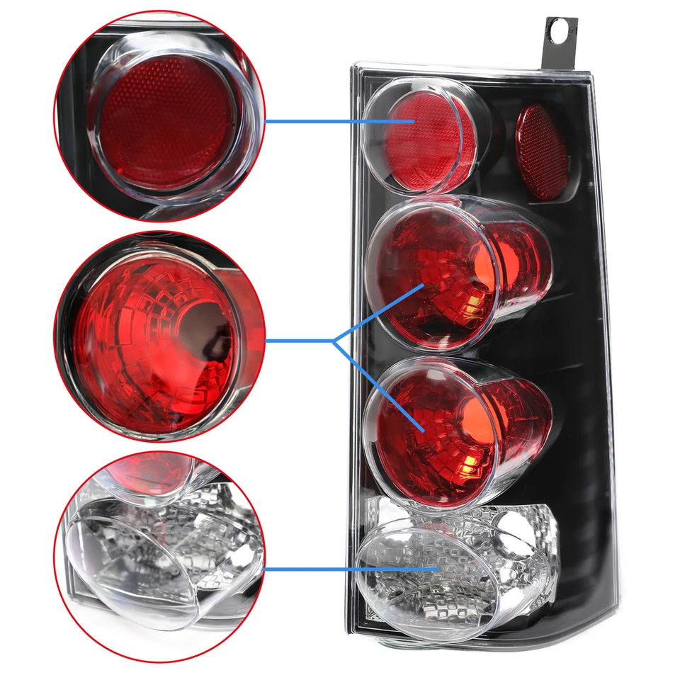 HECASA For GMC Savana/Chevrolet Express 1500 2500 3500 96-02 Tail Lights Lamps - Image 2 of 4