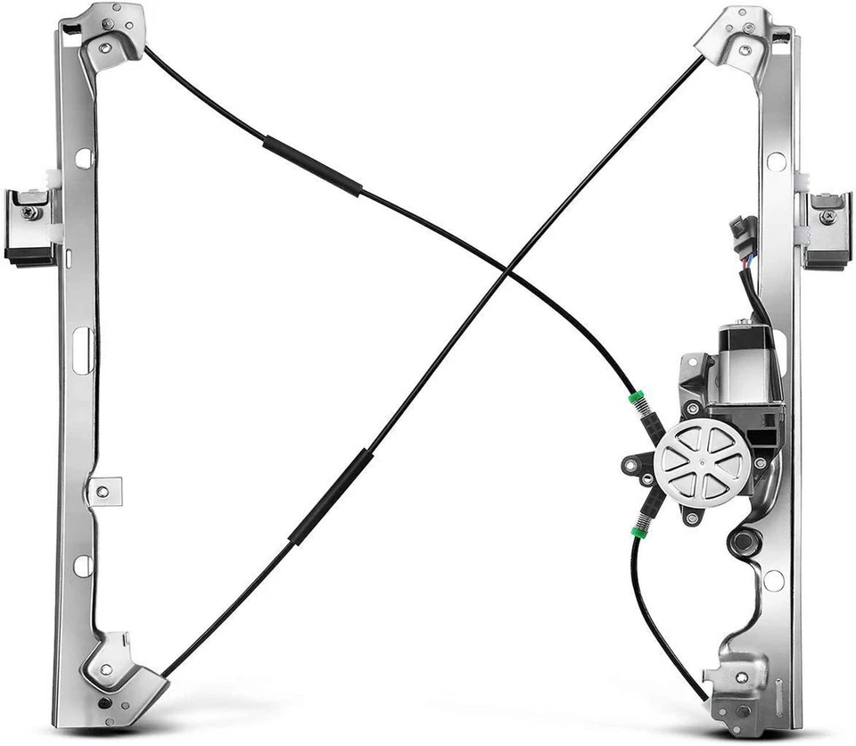 Regulador de ventana eléctrica para pasajero delantero con motor para Chevy Silverado GMC Yukon XL Foto 2 de 4