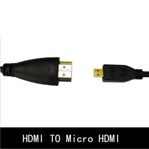 Micro HDMI to HDMI Cable Gold Plated Micro HDMI Cable 1080p for Phone HDTV o-$6 - Bild 1 von 13