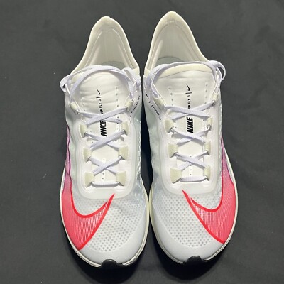 Nike Zoom Fly 3 White Crimson Running Shoes AT8240-103 Men's Nike Zoom Fly 3 White Crimson Running Shoes AT8240-103 Men's