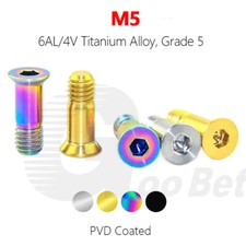 M5 Titanium Jockey Pulley Wheel Bolts Rear Mech Derailleur MTB Road Bike Bicycle