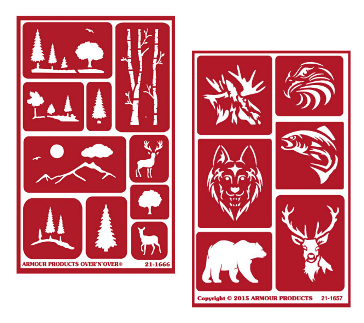 Outdoor Nature Wildlife Animals Glass Etching Stencils 2 Reusable Armour Etch | eBay outdoor-nature-wildlife-animals-glass-etching-stencils-2-reusable-armour-etch-ebay