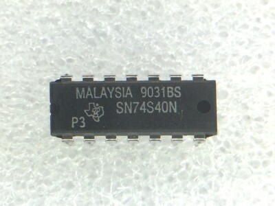 SN74S40N TI NAND Gate, S Series, 2-Func, 4-Input, TTL, PDIP14 6 PIECES