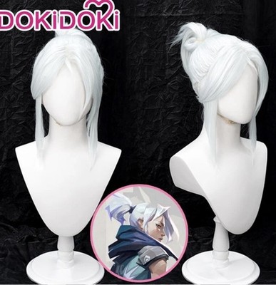 DokiDoki Jett Wig Valorant Cosplay Perücke weiß NEU OVP ungeöf
