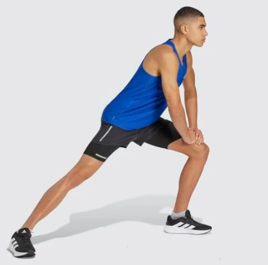 adidas Own The Run Mens Running Vest Tank Breathable Reflective AEROREADY Blue S - Image 4 of 4