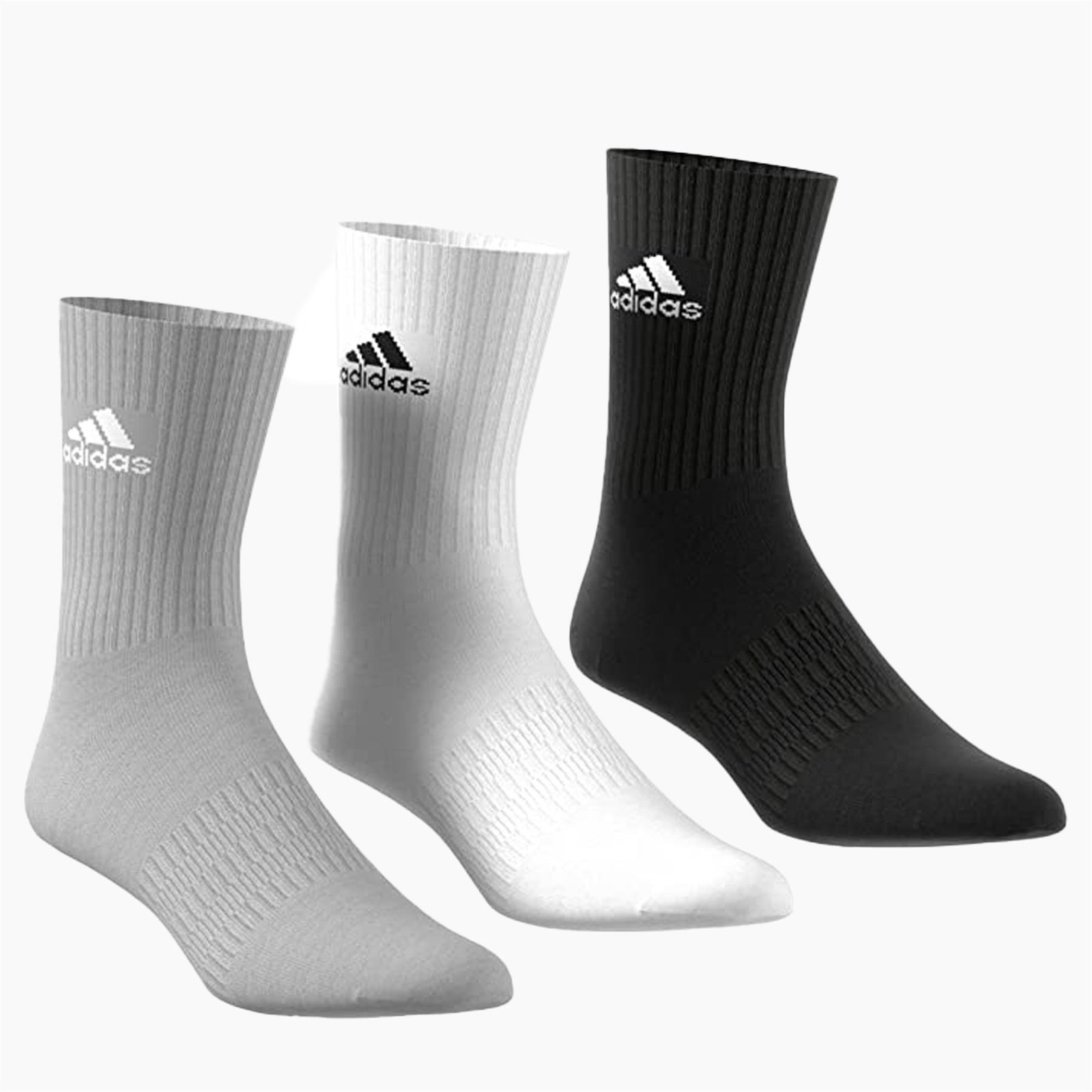 Adidas Calcetines Hombre Rico Algodón Acolchada Informal SPORTS 3 Pares Talla
