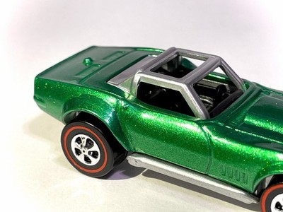 🔥 Hot Wheels '69 Corvette Racer Custom Made Metallic Green