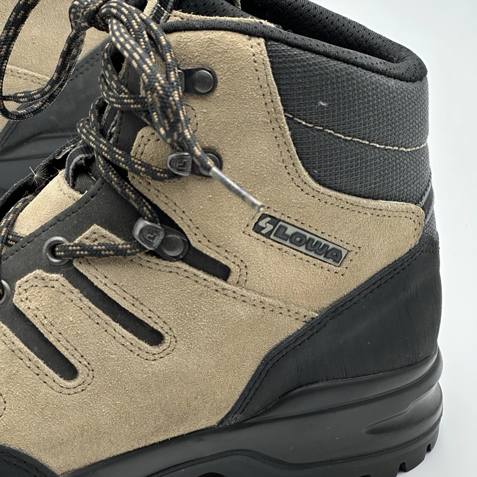 Botas de Senderismo Lowa Medianas Con Cordones M 8.5 / L 9 Hechas en Italia Cuero Foto 3 de 4