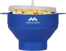 The Original  Collapsible Microwave Popcorn Popper - Silicone Bowl, Bpa-Free & D
