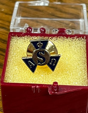 vintage alpha phi omega fraternity member service pin