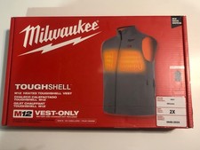 Milwaukee Tool M12 Toughshell Men's Heated Vest-Only Gray Size 2X 304G-202X