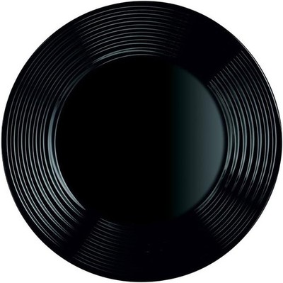 Arcoroc ARC L7611 Harena Teller flach, 25 cm, Opalglas, schwarz