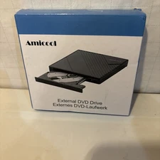 Amicool A11 Light Portable Mobile External DVD Drive USB-C & USB-A, B7