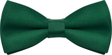 Kids Bow Tie Classic Solid Color Satin Bow Tie Adjustable Neck Bowtie for Kids W