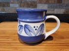 Pfaltzgraff Villa Flora Mug,  discontinued stoneware coffee mug, Blue & White  — photo 1