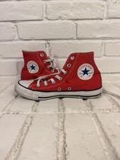 Converse Chuck Taylor All Star High Top Red Canvas Sneakers Womens 7.5 Mens 5.5