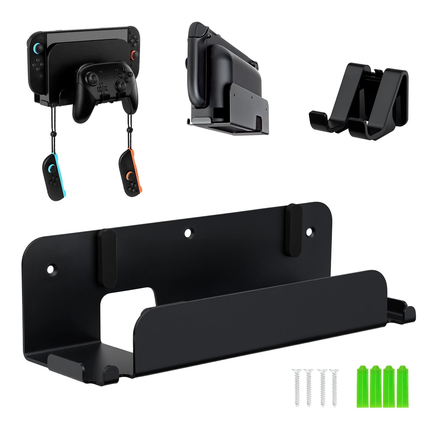 Support mural pour Switch 2 afin de ranger le dock et manettes Pro au mur