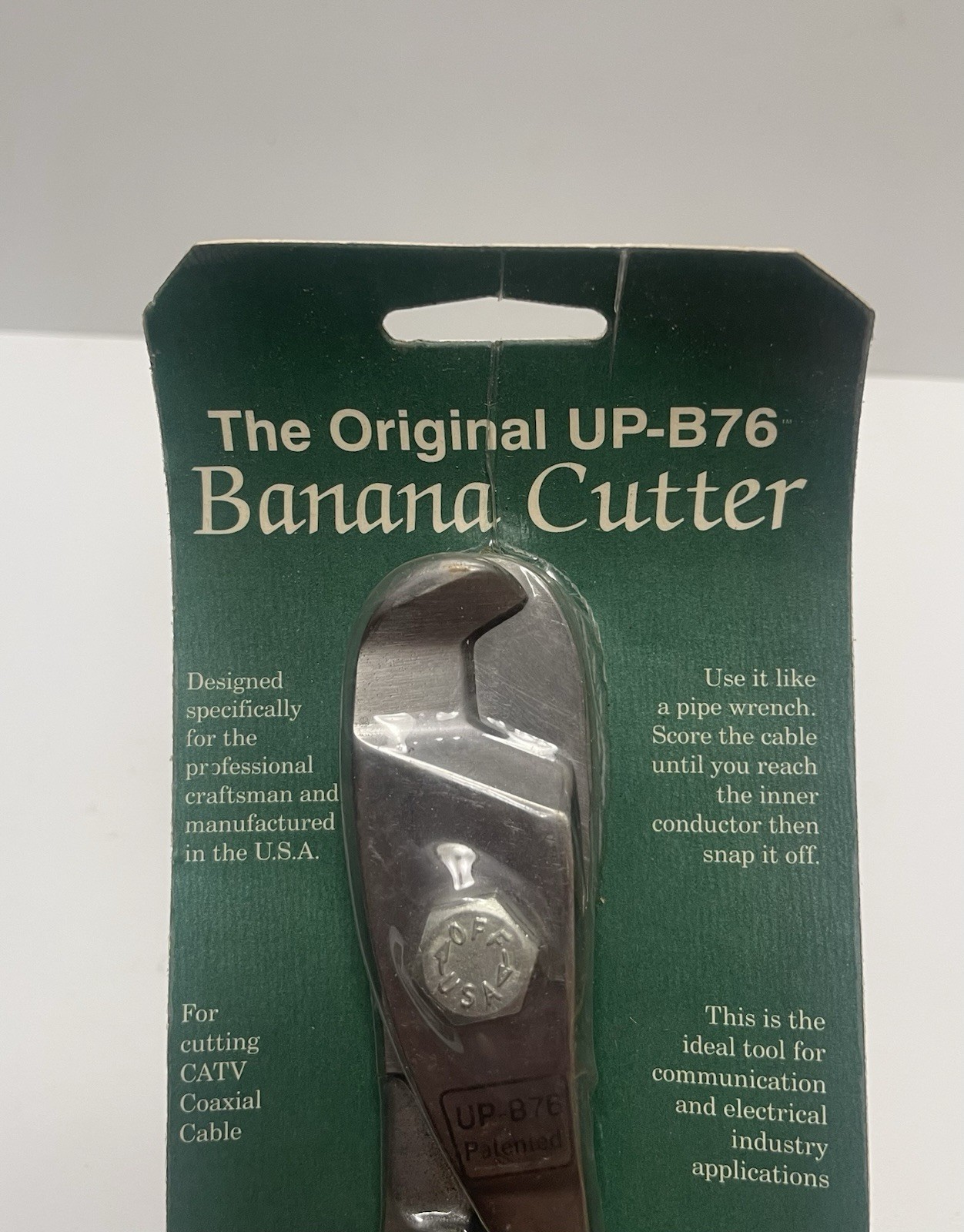 Benner Nawman UP-B76 "Banana Cutter" Coax Cable Cutters