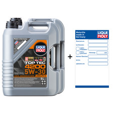 LIQUI MOLY Top Tec 4200 Motoröl 5W-30 New Generation 10Liter 50700 3707+Ölzettel