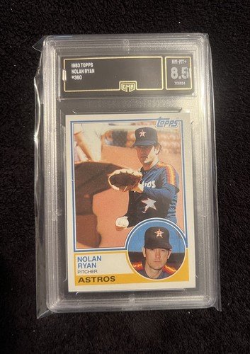 1983 Topps Nolan Ryan #360 Houston Astros - Graded GMA 8.5 NM-MT+ - Sharp Card!