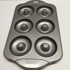 Molde antiadherente para donas Norpro de 6 cavidades para hornear utensilios de cocina
