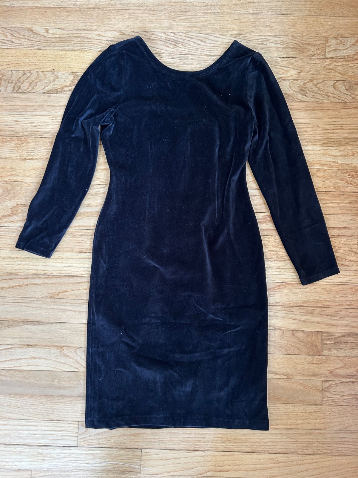 Vestido Hathaway J.Crew Italiano Negro Terciopelo X Mario Bellucci Nuevo con Etiquetas Talla 10